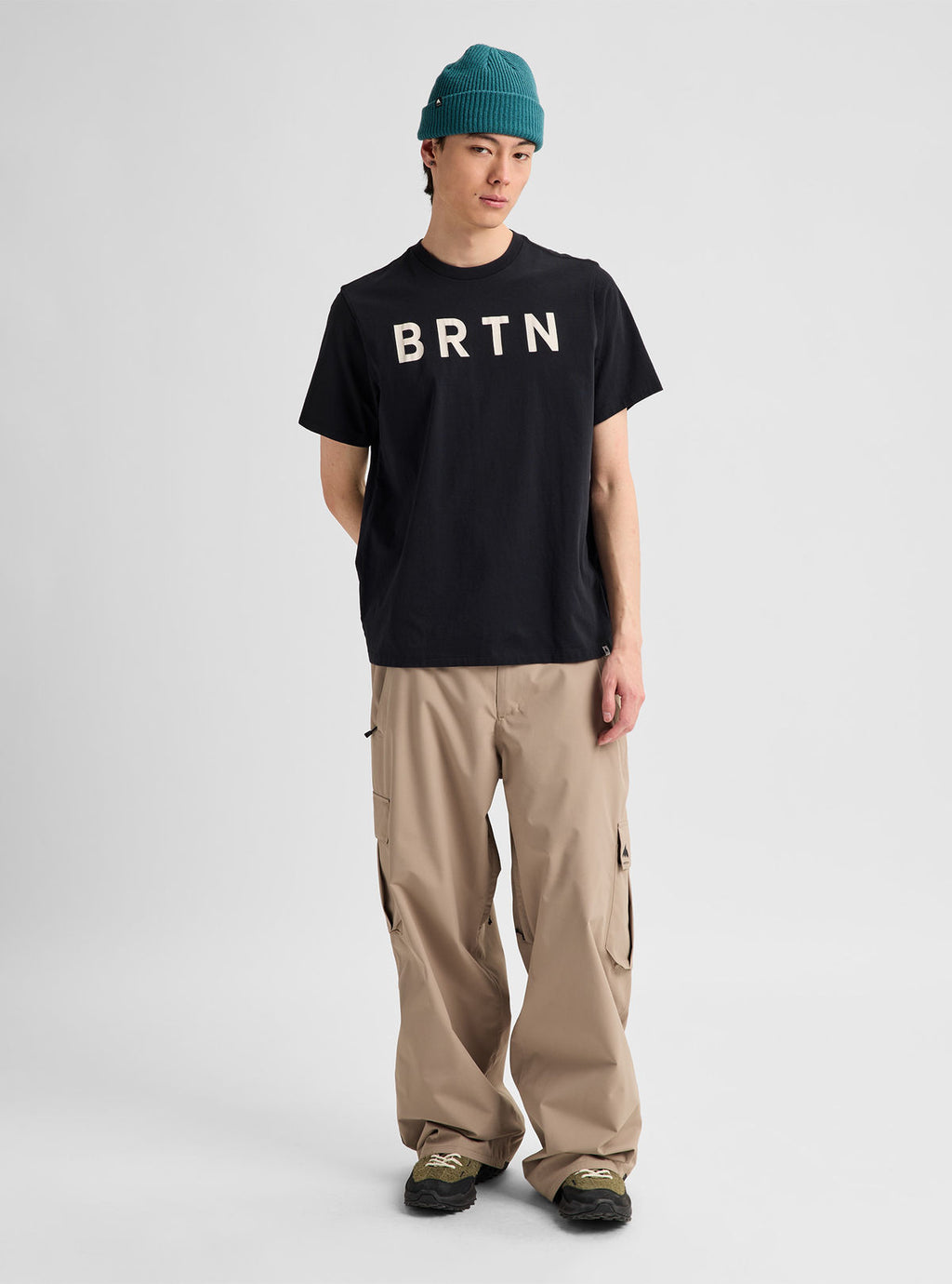Burton BRTN Short Sleeve T-Shirt - True Black - Burton SS Tee Apparel - alternate view 2
