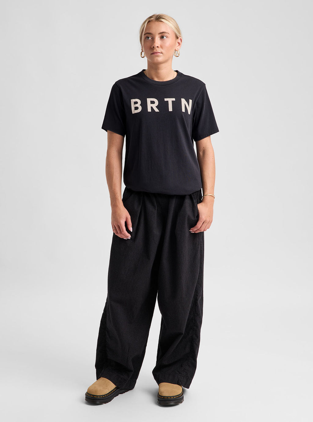 Burton BRTN Short Sleeve T-Shirt - True Black - Burton SS Tee Apparel - alternate view 6