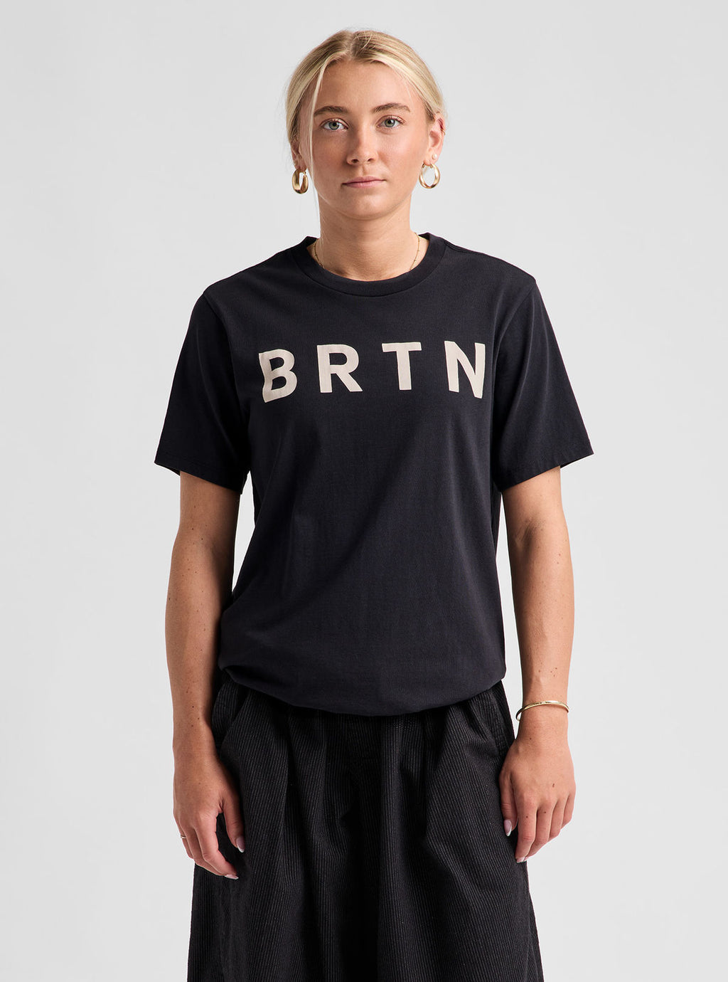 Burton BRTN Short Sleeve T-Shirt - True Black - Burton SS Tee Apparel - alternate view 7
