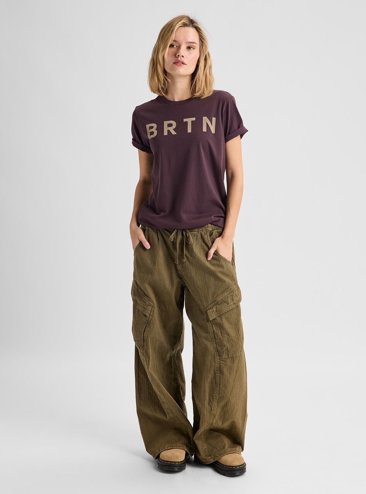 Burton BRTN Short Sleeve T-Shirt - Bear Hug Brown - Burton SS Tee Apparel - alternate view 2