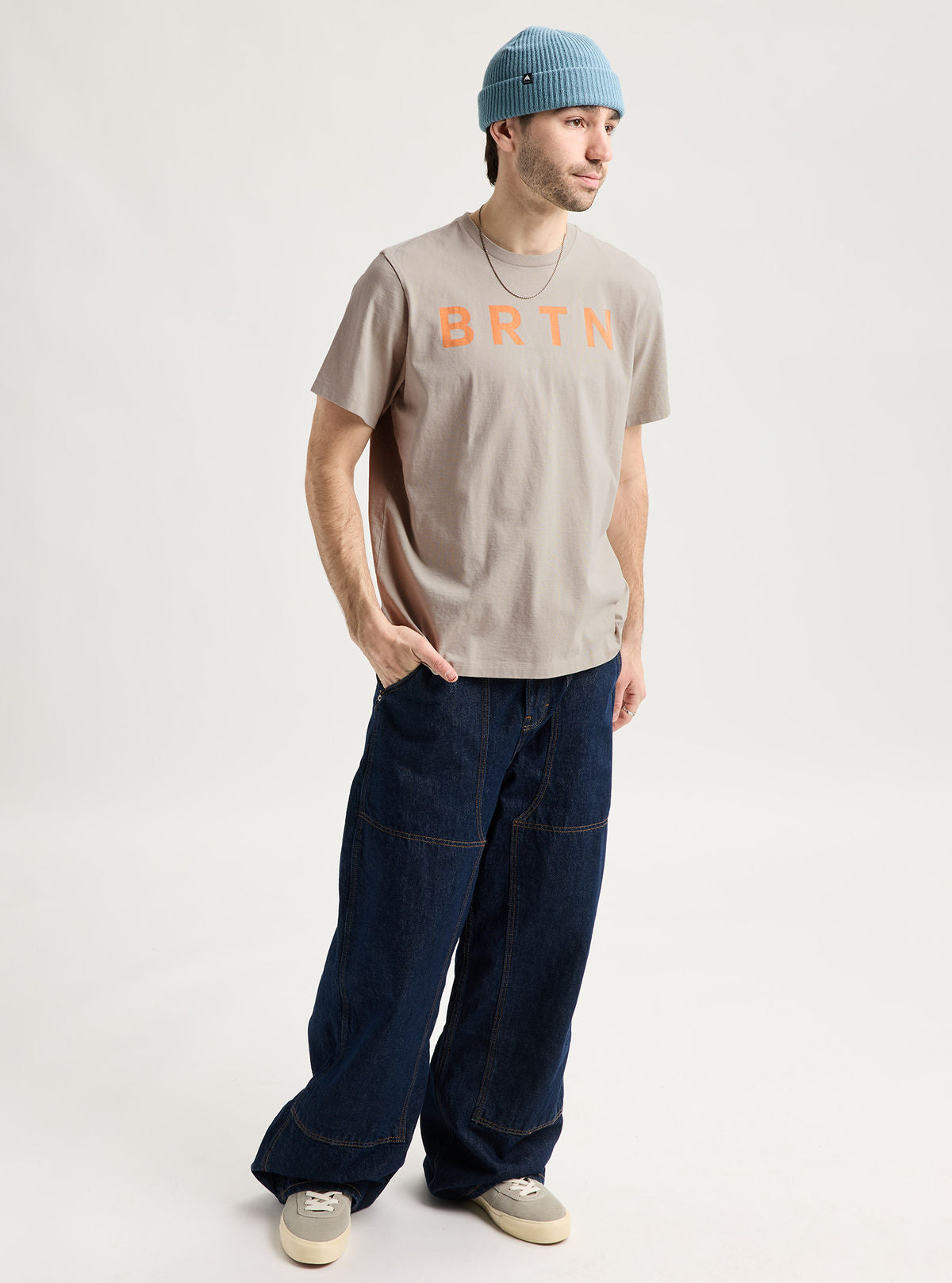 Burton BRTN Short Sleeve T-Shirt - Chinchilla Gray - Burton SS Tee Apparel - alternate view 2