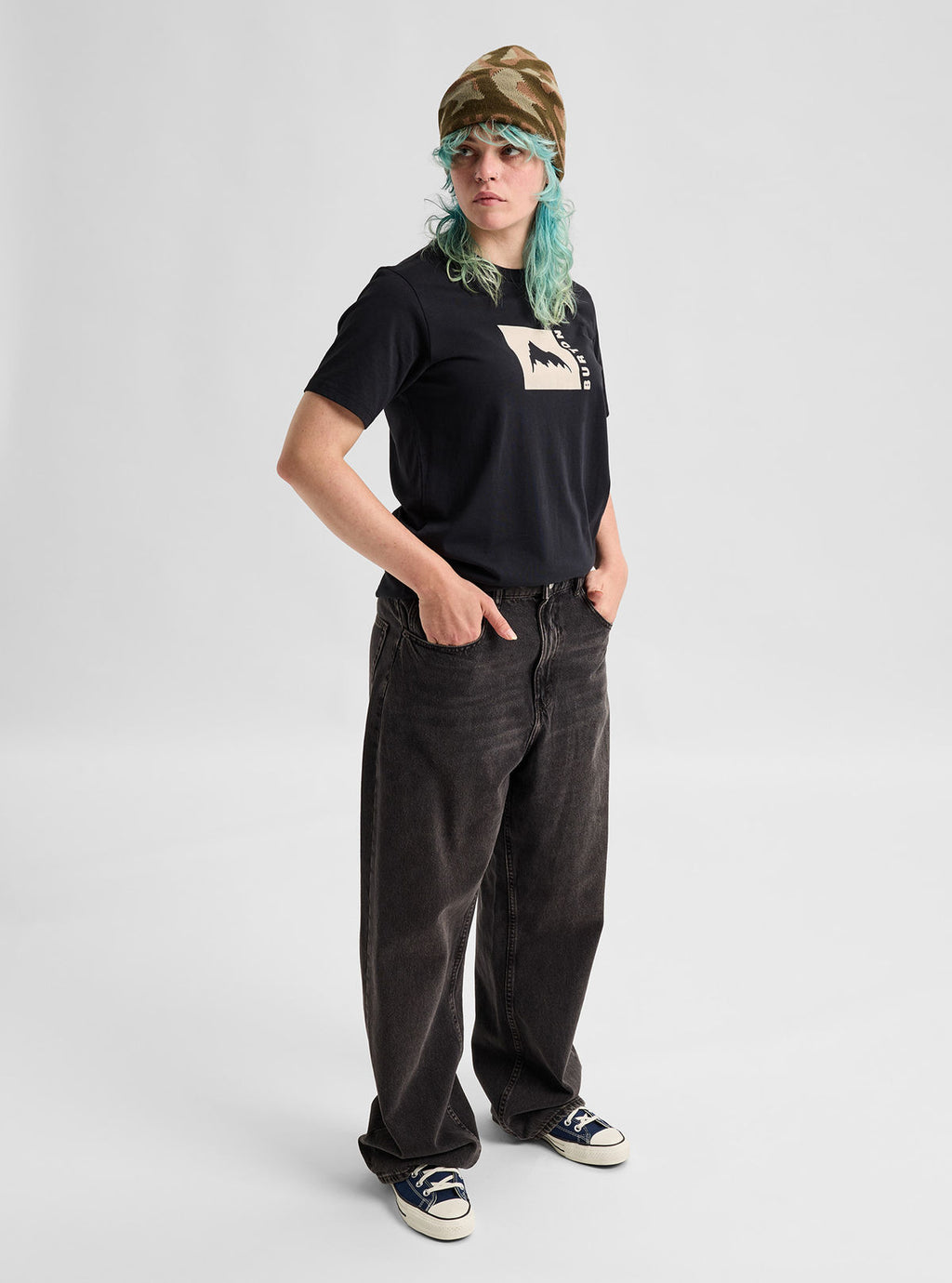 Burton Classic Mountain High Short Sleeve T-Shirt - True Black - Burton SS Tee Apparel - alternate view 6