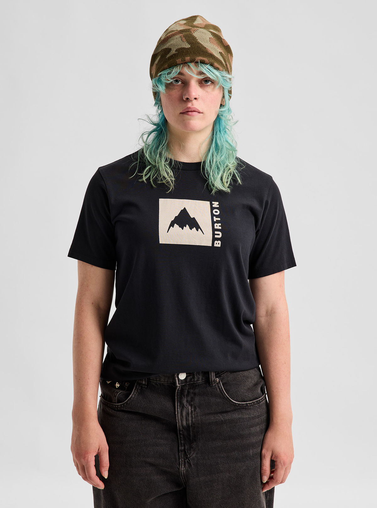 Burton Classic Mountain High Short Sleeve T-Shirt - True Black - Burton SS Tee Apparel - alternate view 7