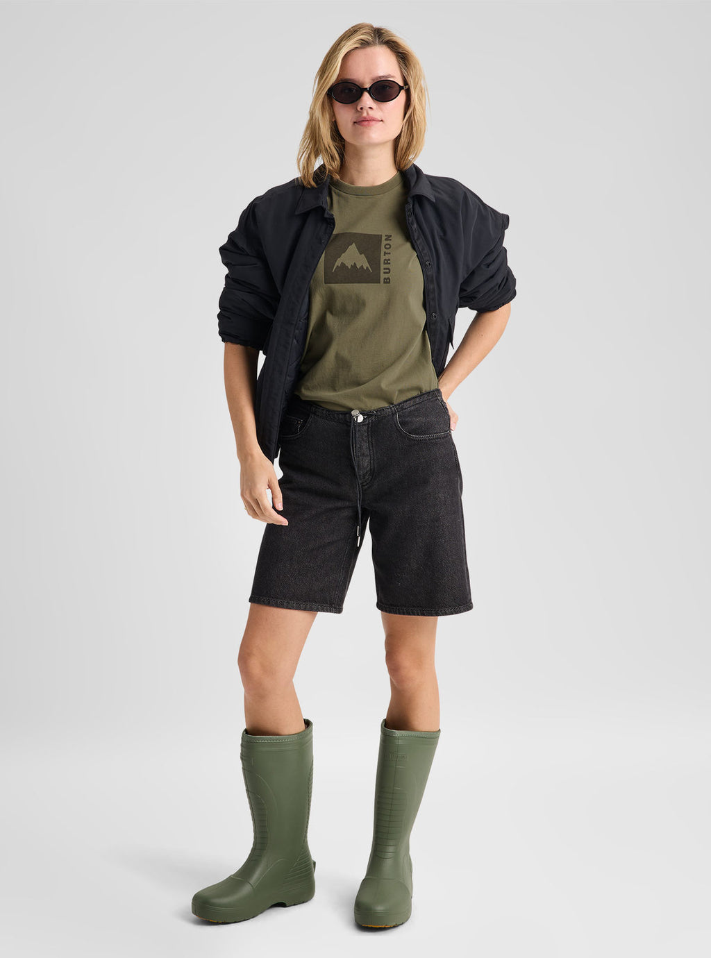 Burton Classic Mountain High Short Sleeve T-Shirt - Forest Moss - Burton SS Tee Apparel - alternate view 6