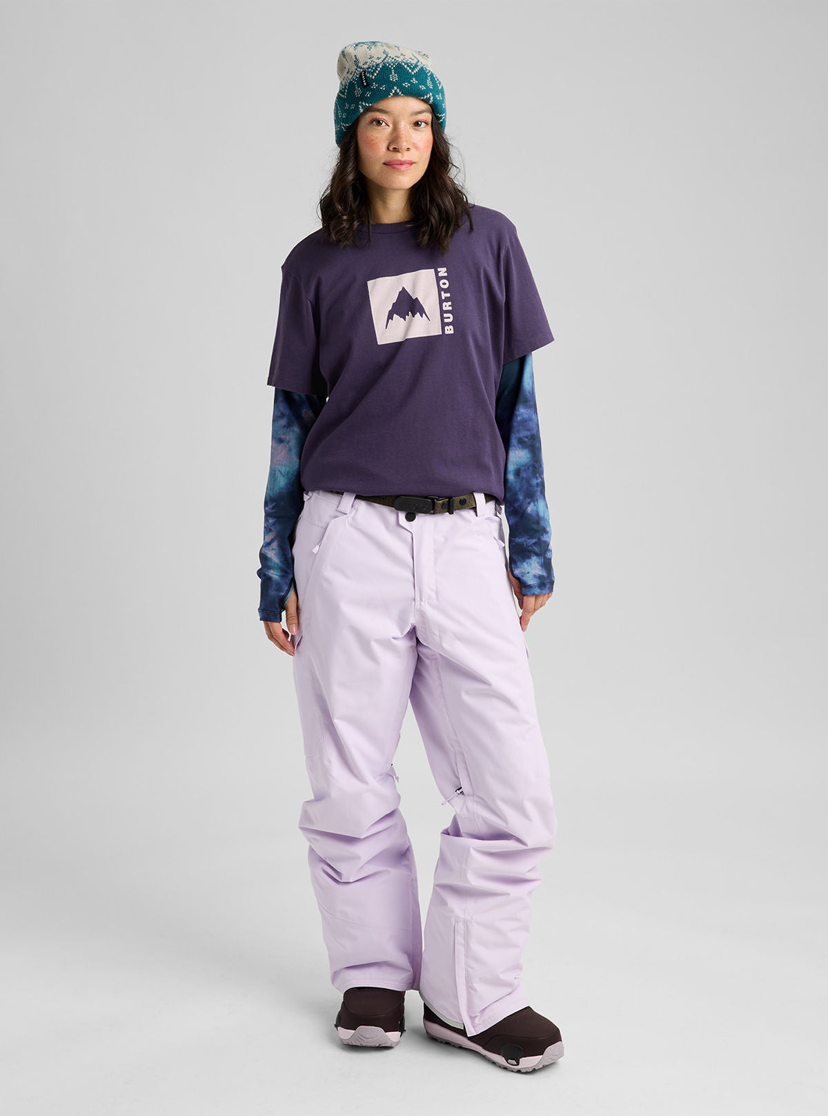 Burton Classic Mountain High Short Sleeve T-Shirt - Nightshade Purple - Burton SS Tee Apparel - alternate view 2