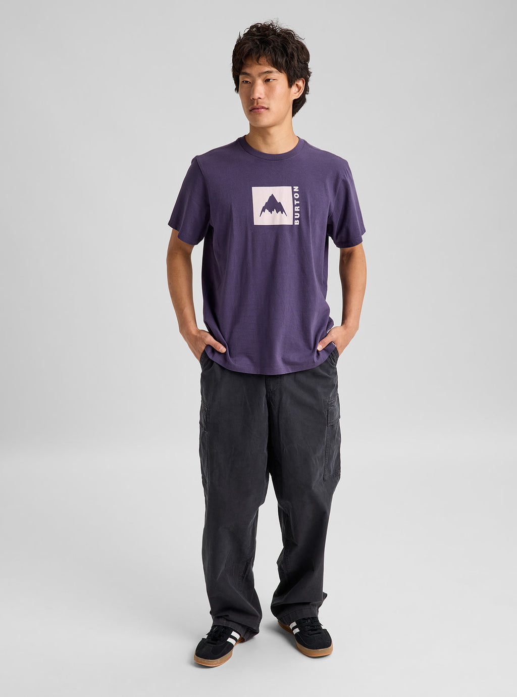 Burton Classic Mountain High Short Sleeve T-Shirt - Nightshade Purple - Burton SS Tee Apparel - alternate view 6