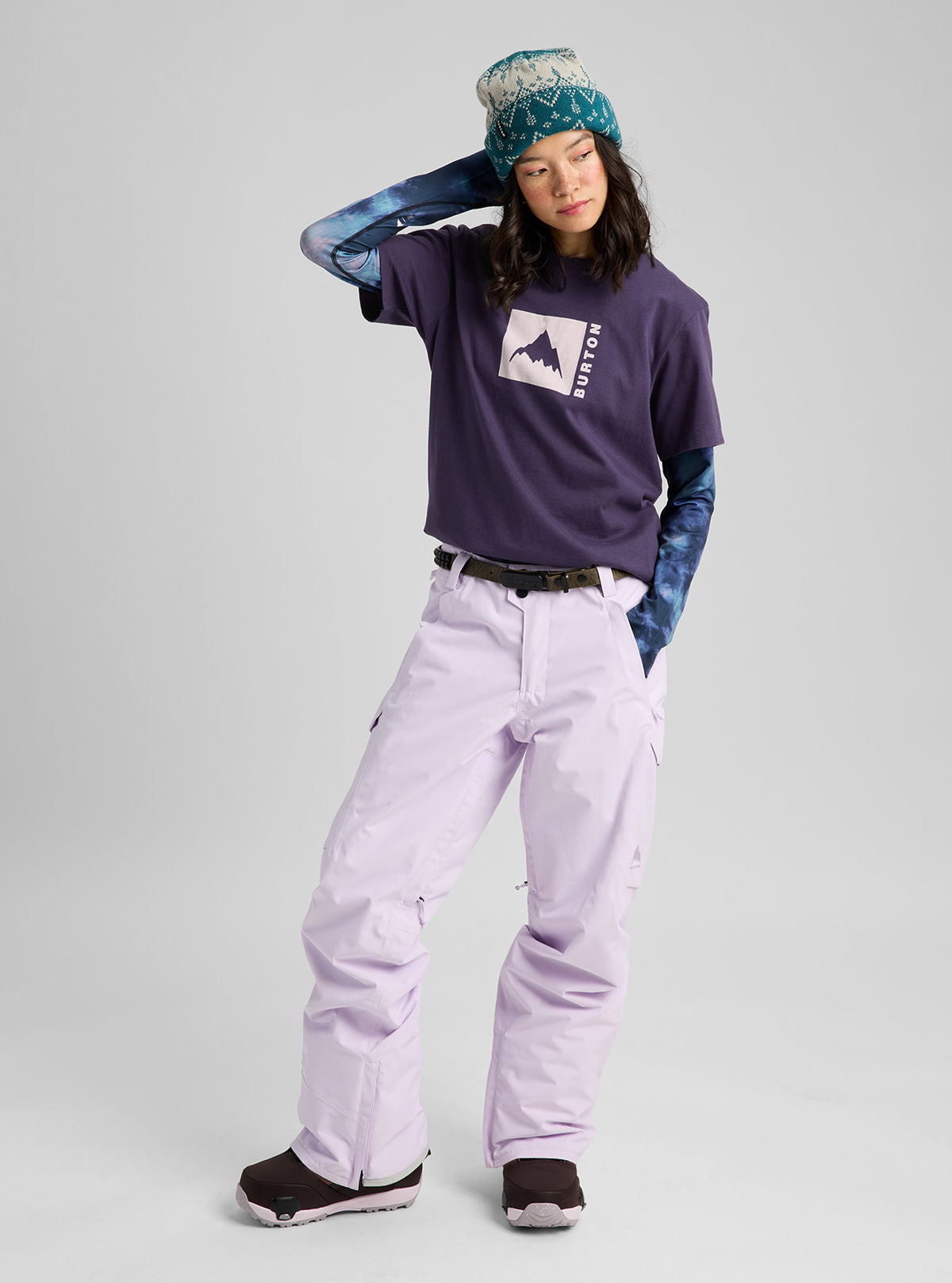 Burton Classic Mountain High Short Sleeve T-Shirt - Nightshade Purple - Burton SS Tee Apparel - alternate view 3