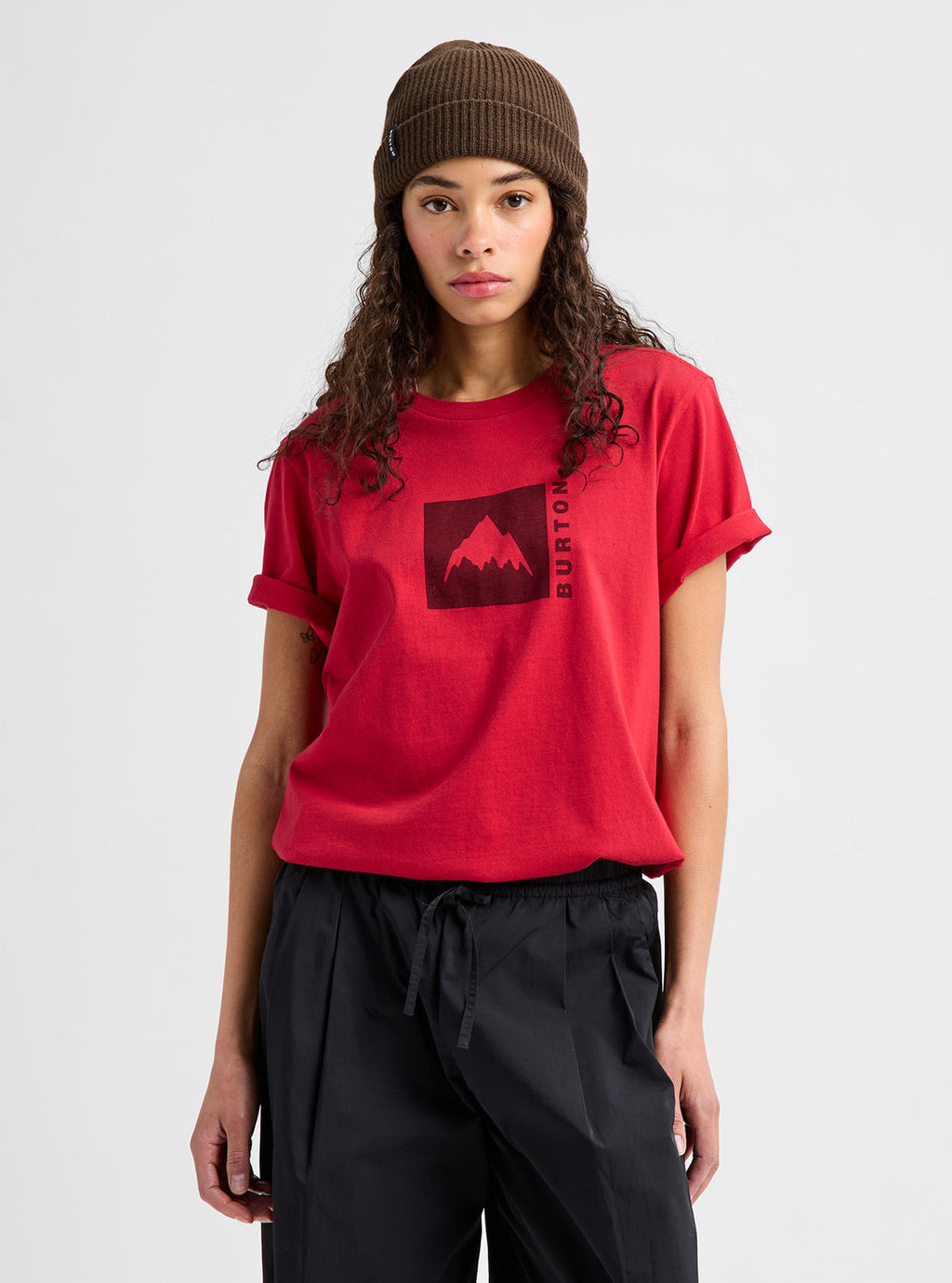 Burton Classic Mountain High Short Sleeve T-Shirt - Geranium Red - Burton SS Tee Apparel - alternate view 3