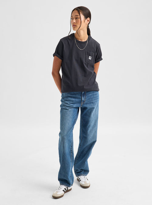 Burton Colfax Short Sleeve T-Shirt - True Black - Ss Tee Apparel