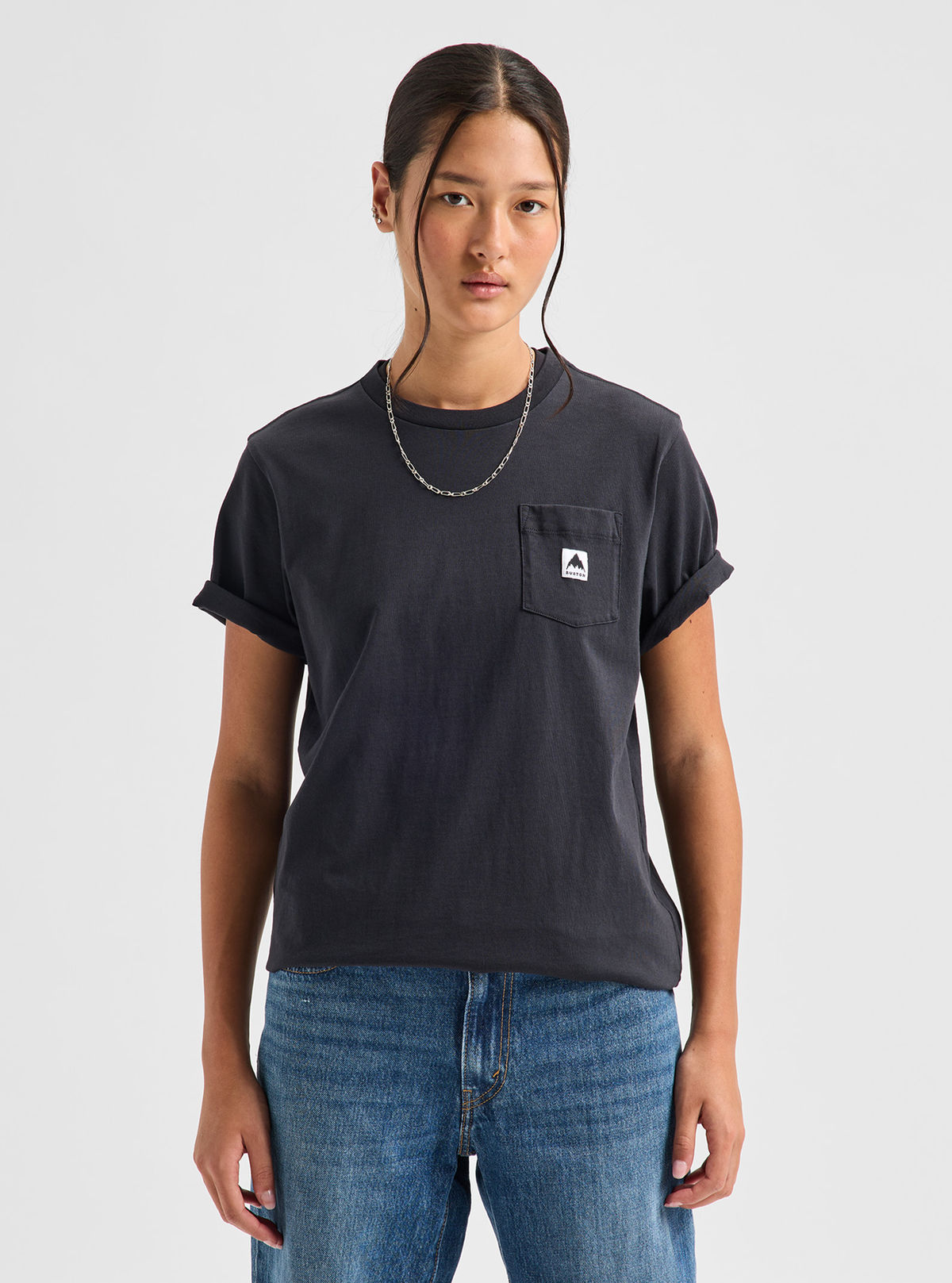 Burton Colfax Short Sleeve T-Shirt - True Black - Burton Ss Tee Apparel - alternate view 3