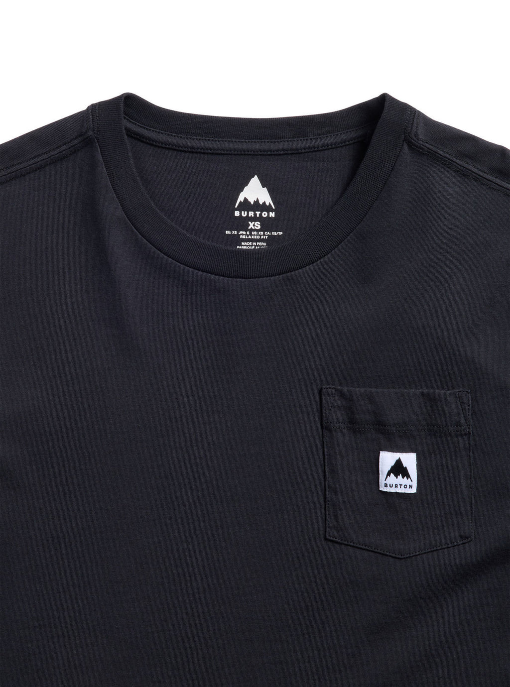 Burton Colfax Short Sleeve T-Shirt - True Black - Burton Ss Tee Apparel - alternate view 5
