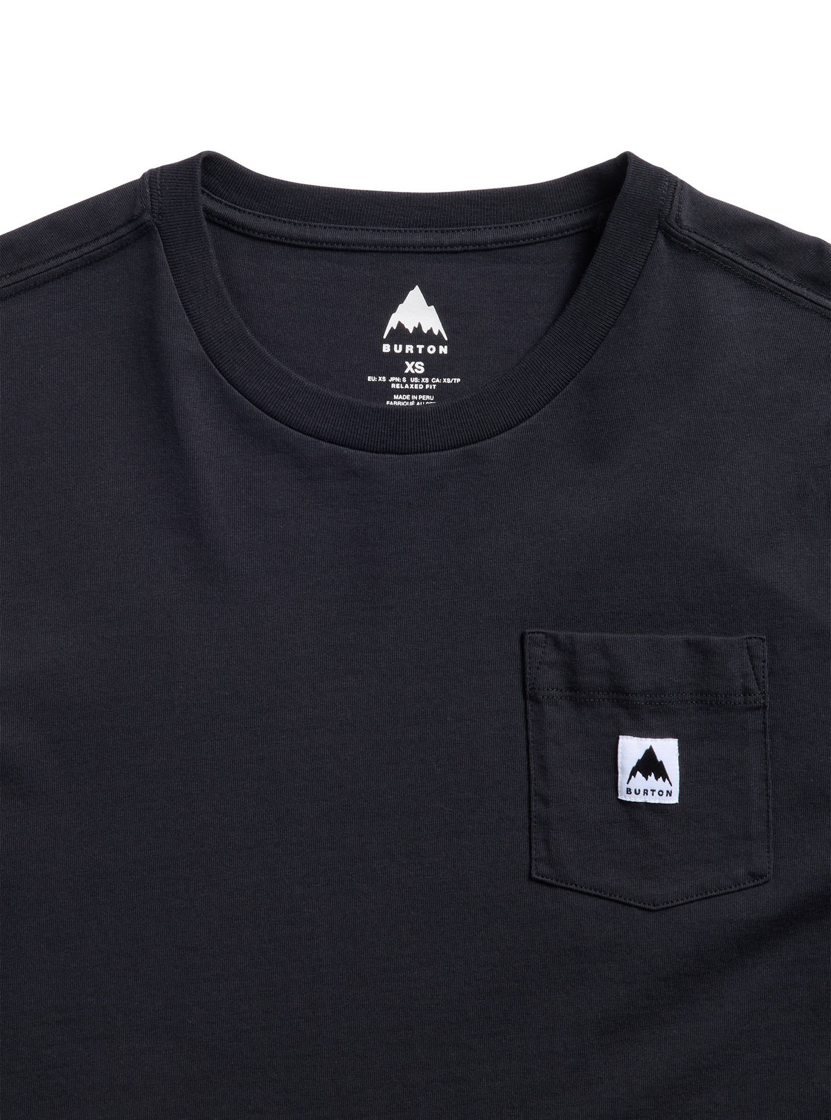Burton Colfax Short Sleeve T-Shirt - True Black - Burton Ss Tee Apparel - alternate view 5