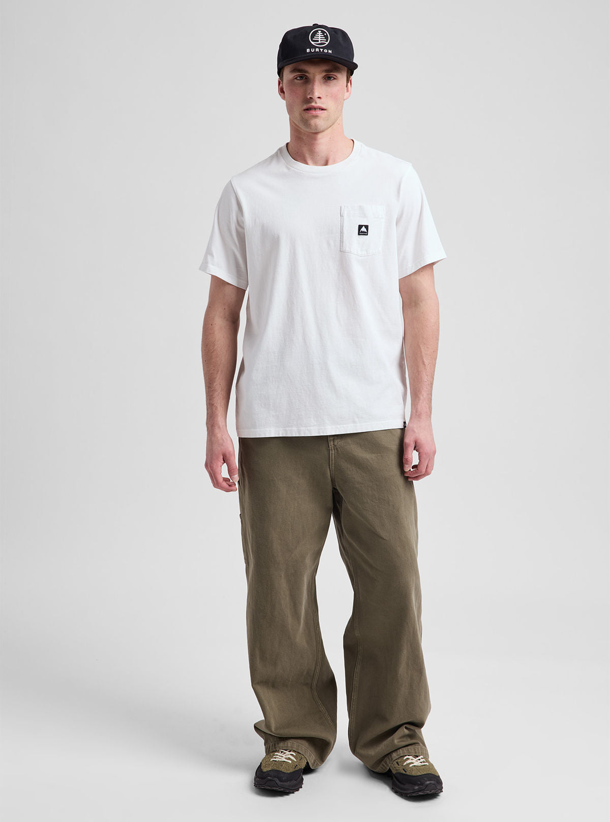 Burton Colfax Short Sleeve T-Shirt - Stout White - Burton Ss Tee Apparel - alternate view 6