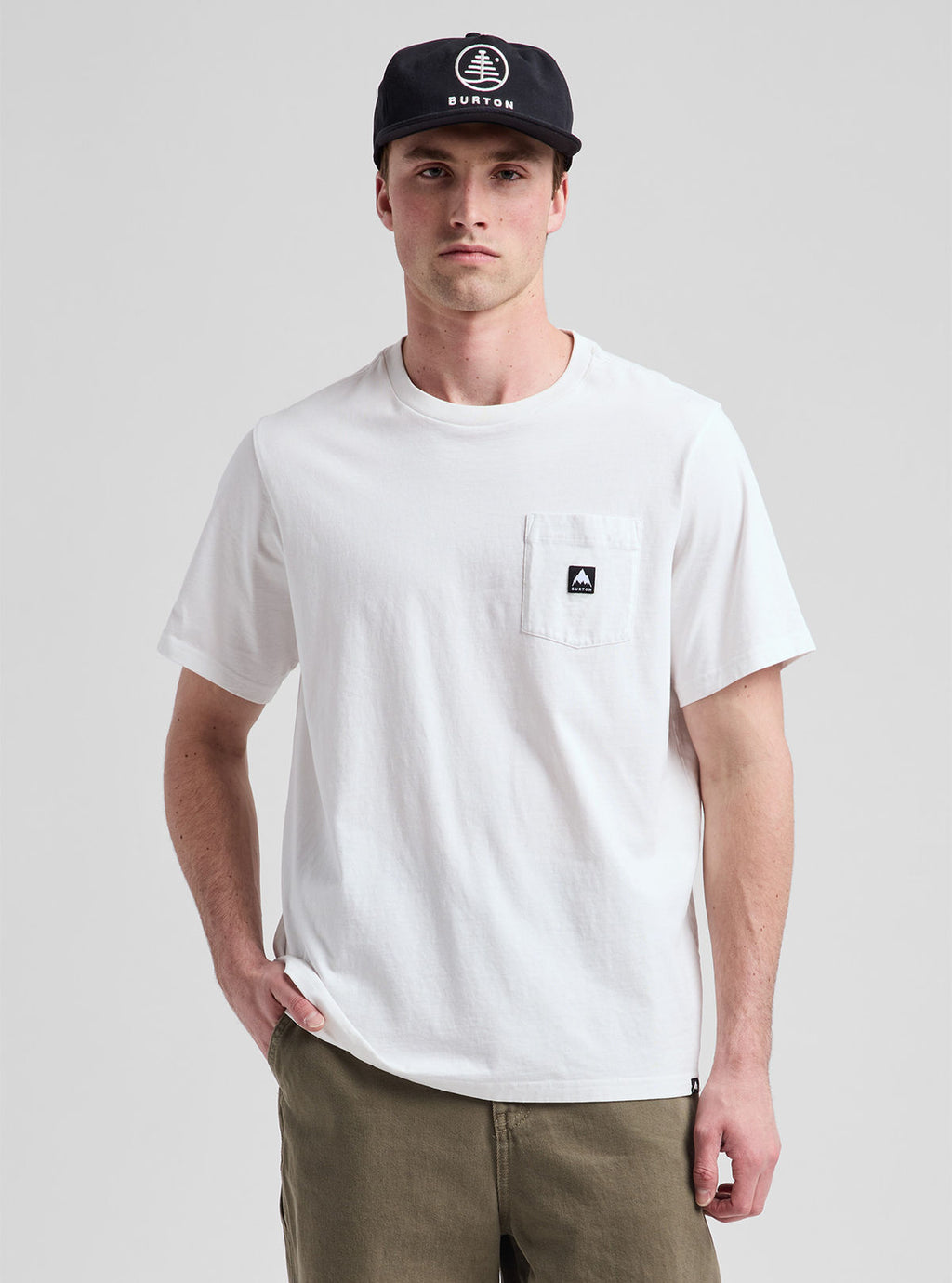 Burton Colfax Short Sleeve T-Shirt - Stout White - Burton Ss Tee Apparel - alternate view 7