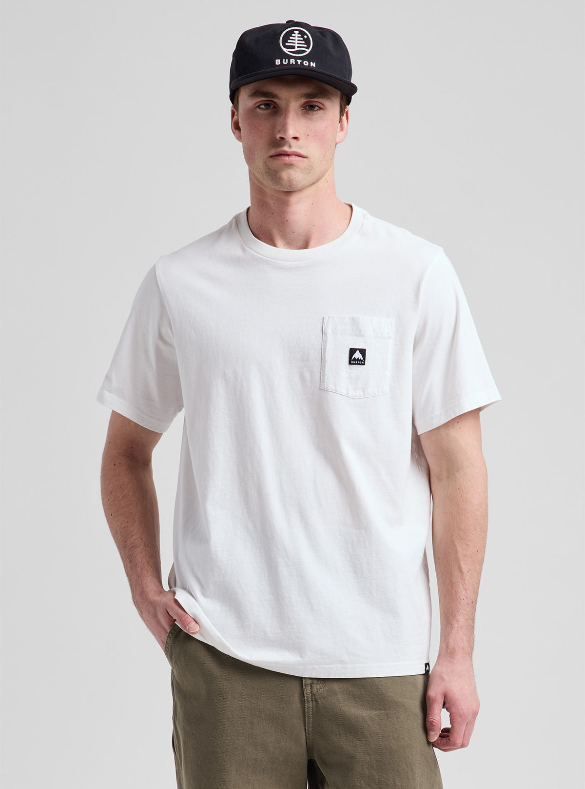 Burton Colfax Short Sleeve T-Shirt - Stout White - Burton Ss Tee Apparel - alternate view 7
