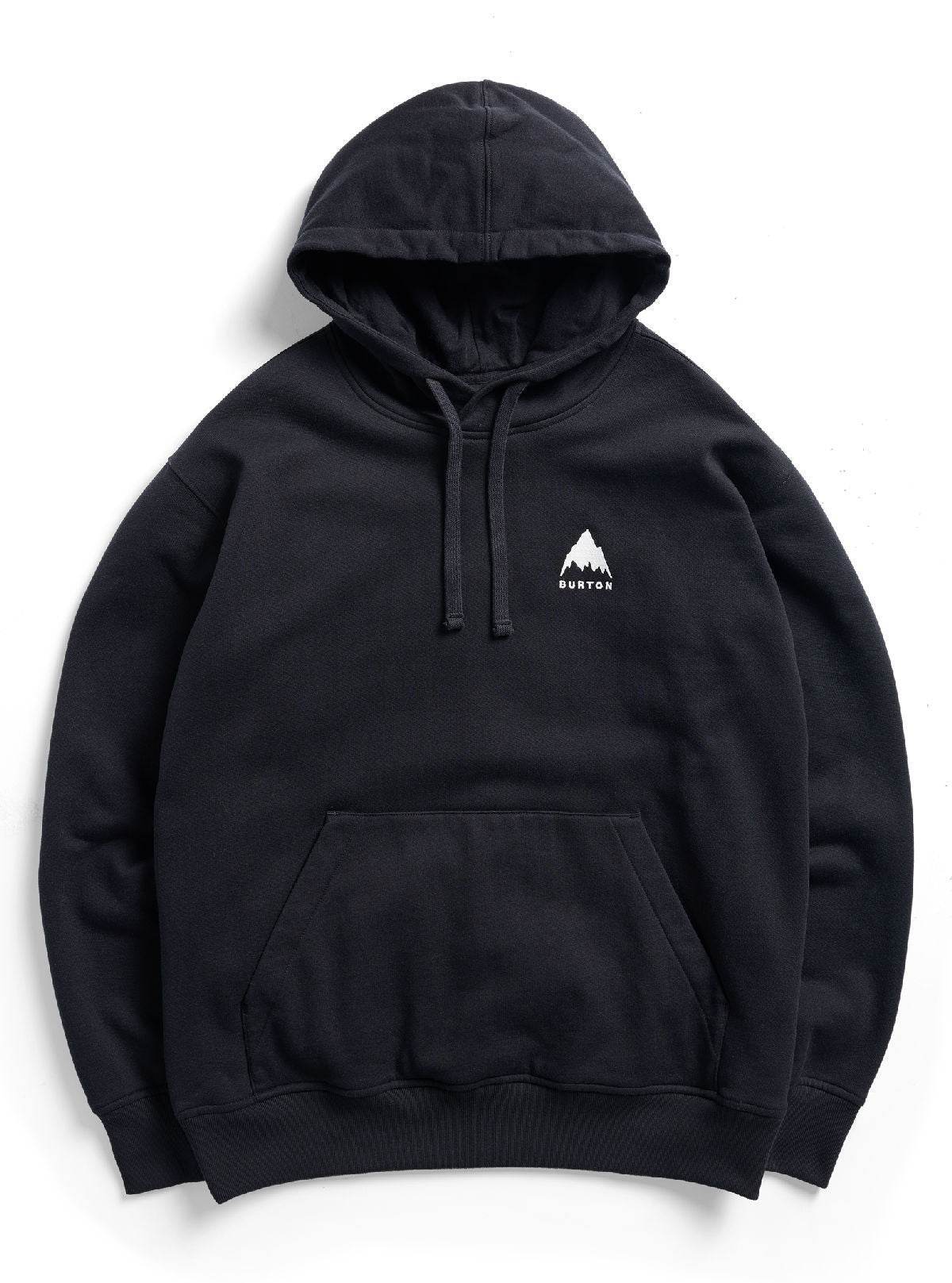 Men's Burton Mountain Pullover Hoodie - True Black - Burton Pullover Hoodie Apparel