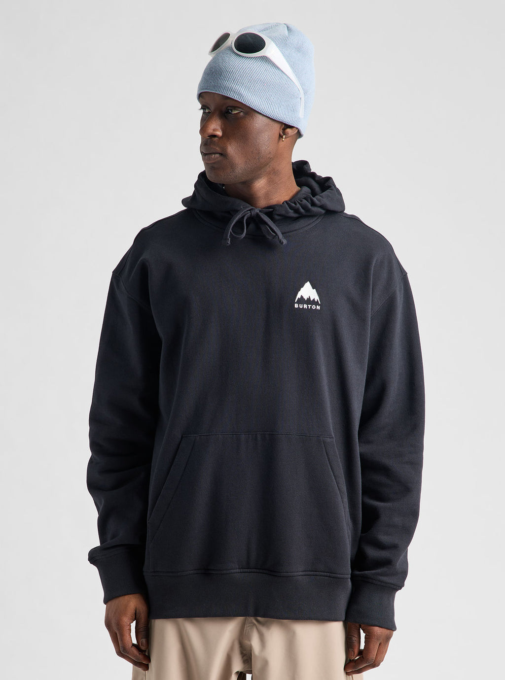 Men's Burton Mountain Pullover Hoodie - True Black - Burton Pullover Hoodie Apparel - alternate view 3