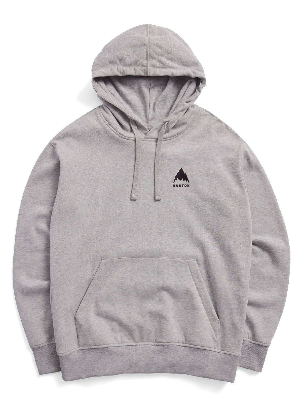 Men's Burton Mountain Pullover Hoodie - Gray Heather - Burton Pullover Hoodie Apparel