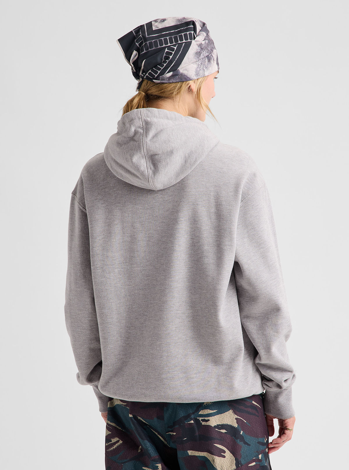 Men's Burton Mountain Pullover Hoodie - Gray Heather - Burton Pullover Hoodie Apparel - alternate view 4