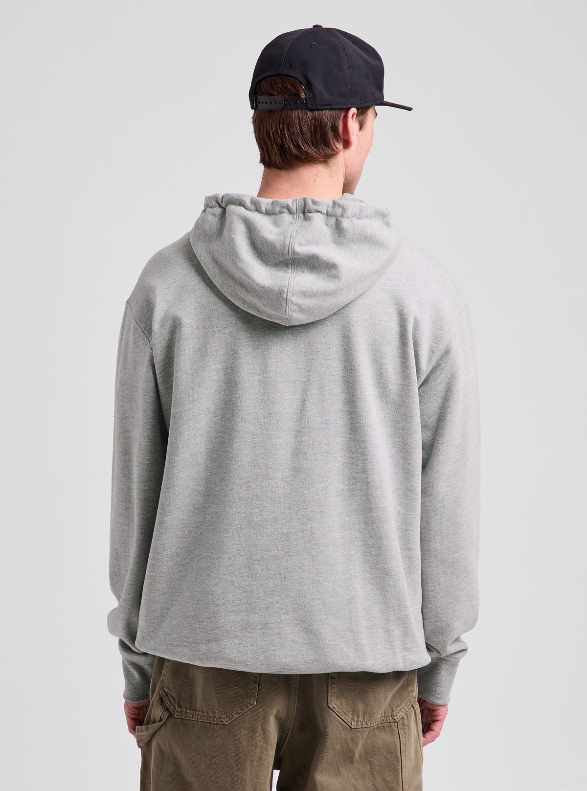 Men's Burton Mountain Pullover Hoodie - Gray Heather - Burton Pullover Hoodie Apparel - alternate view 8