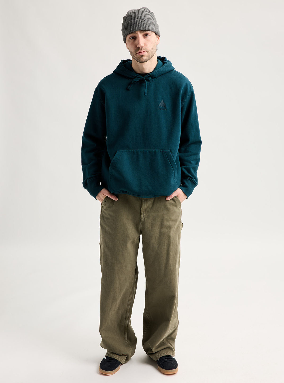 Men's Burton Mountain Pullover Hoodie - Atlantic Teal - Burton Pullover Hoodie Apparel - alternate view 2