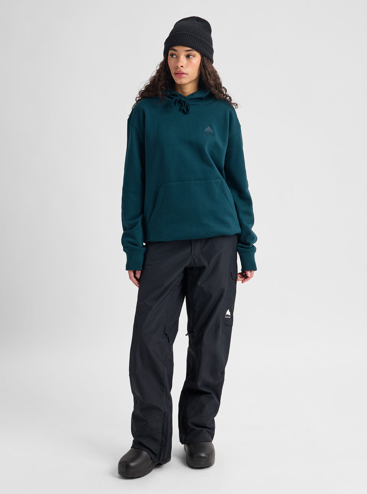 Men's Burton Mountain Pullover Hoodie - Atlantic Teal - Burton Pullover Hoodie Apparel - alternate view 6