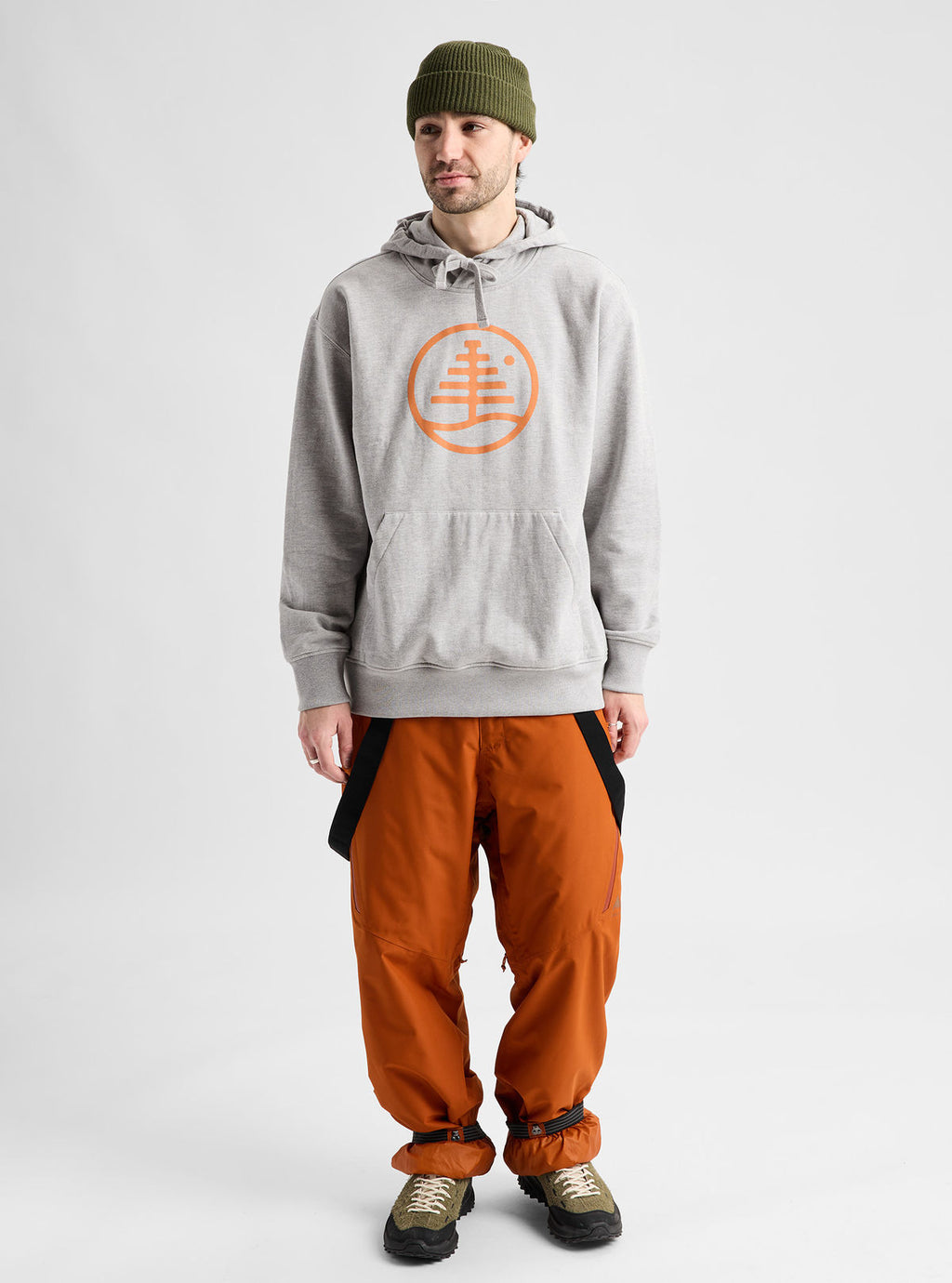 Men's Burton Family Tree Pullover Hoodie - Gray Heather - Burton Pullover Hoodie Apparel - alternate view 2