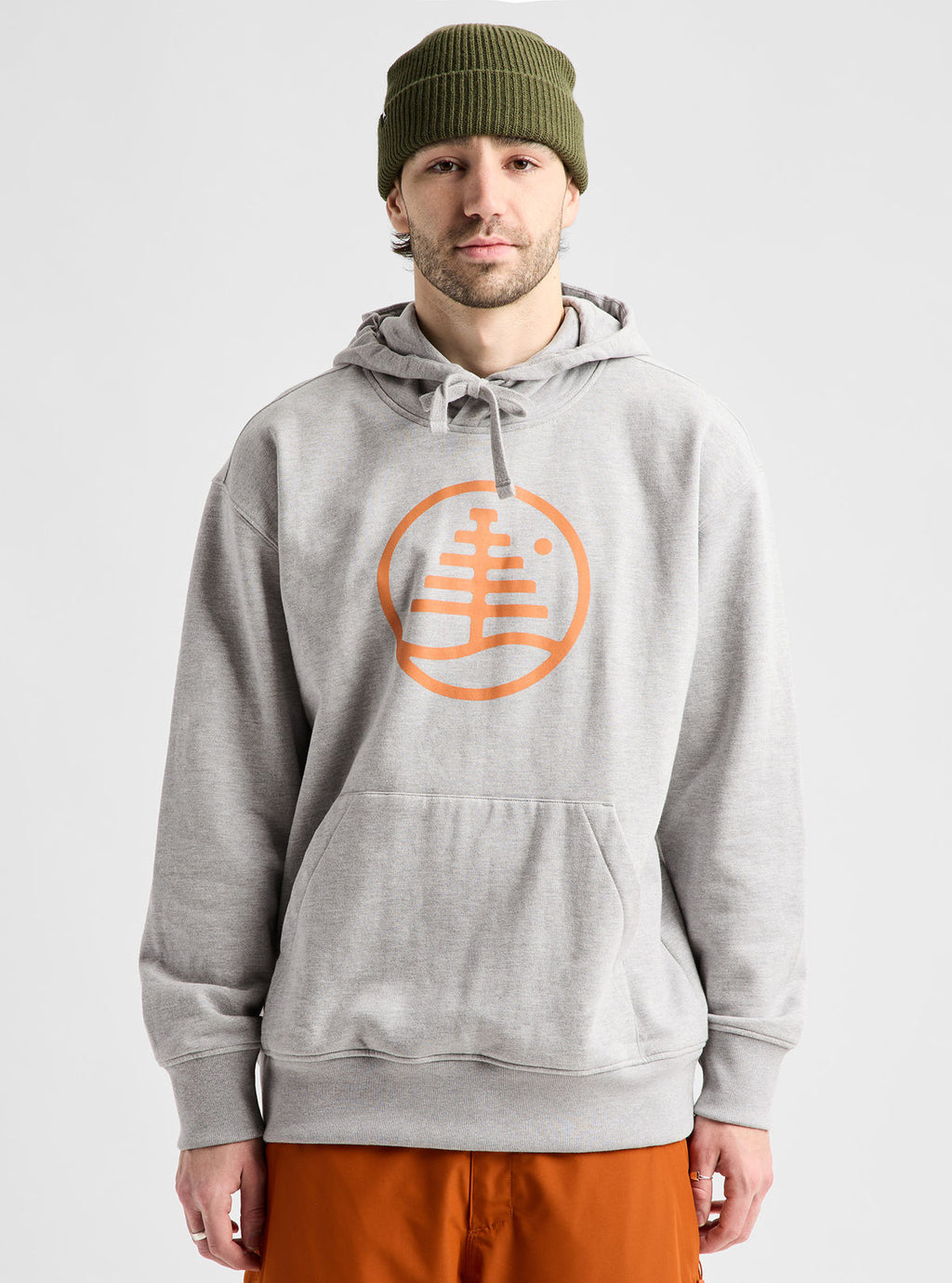 Men's Burton Family Tree Pullover Hoodie - Gray Heather - Burton Pullover Hoodie Apparel - alternate view 3