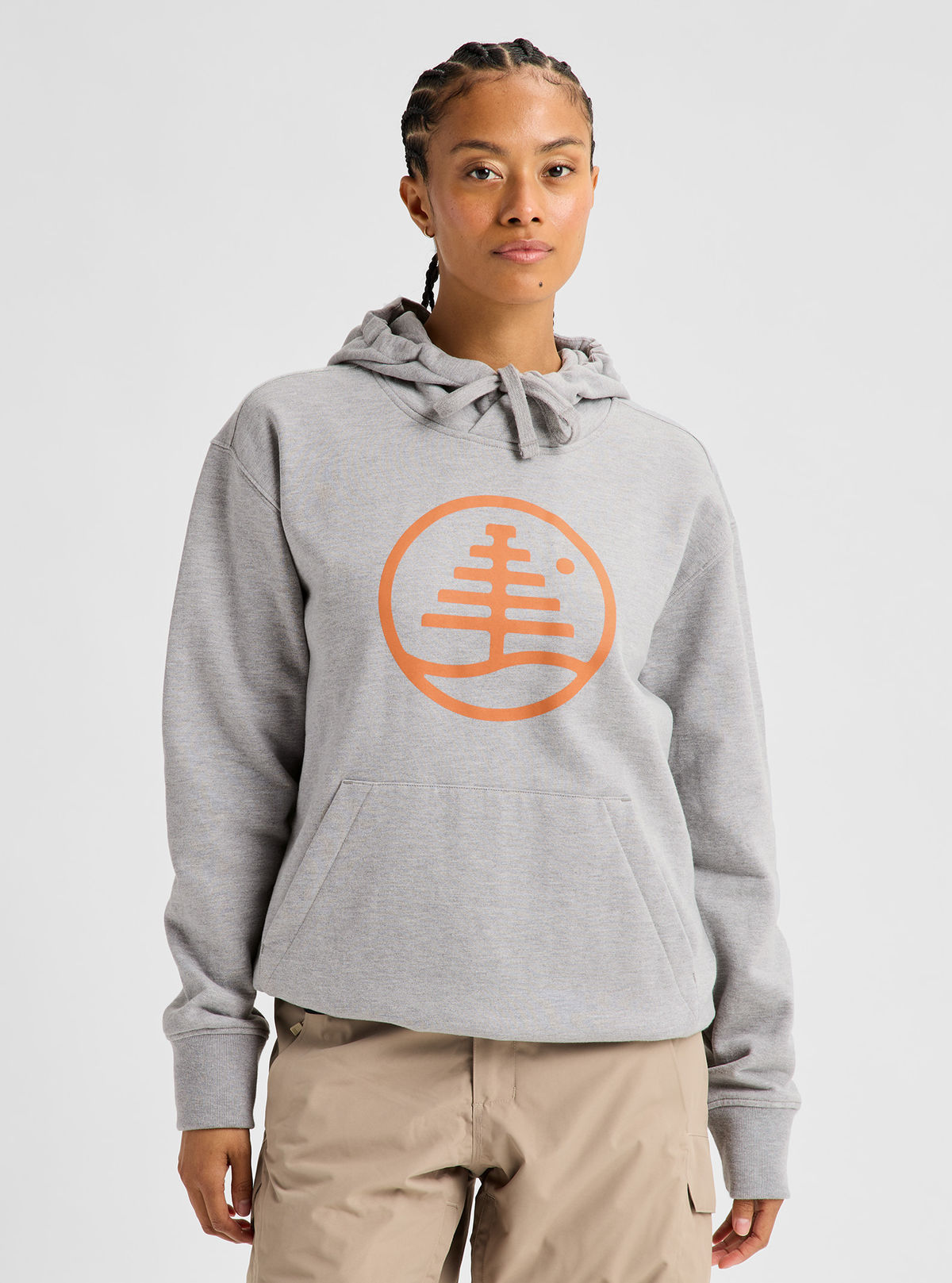 Men's Burton Family Tree Pullover Hoodie - Gray Heather - Burton Pullover Hoodie Apparel - alternate view 7
