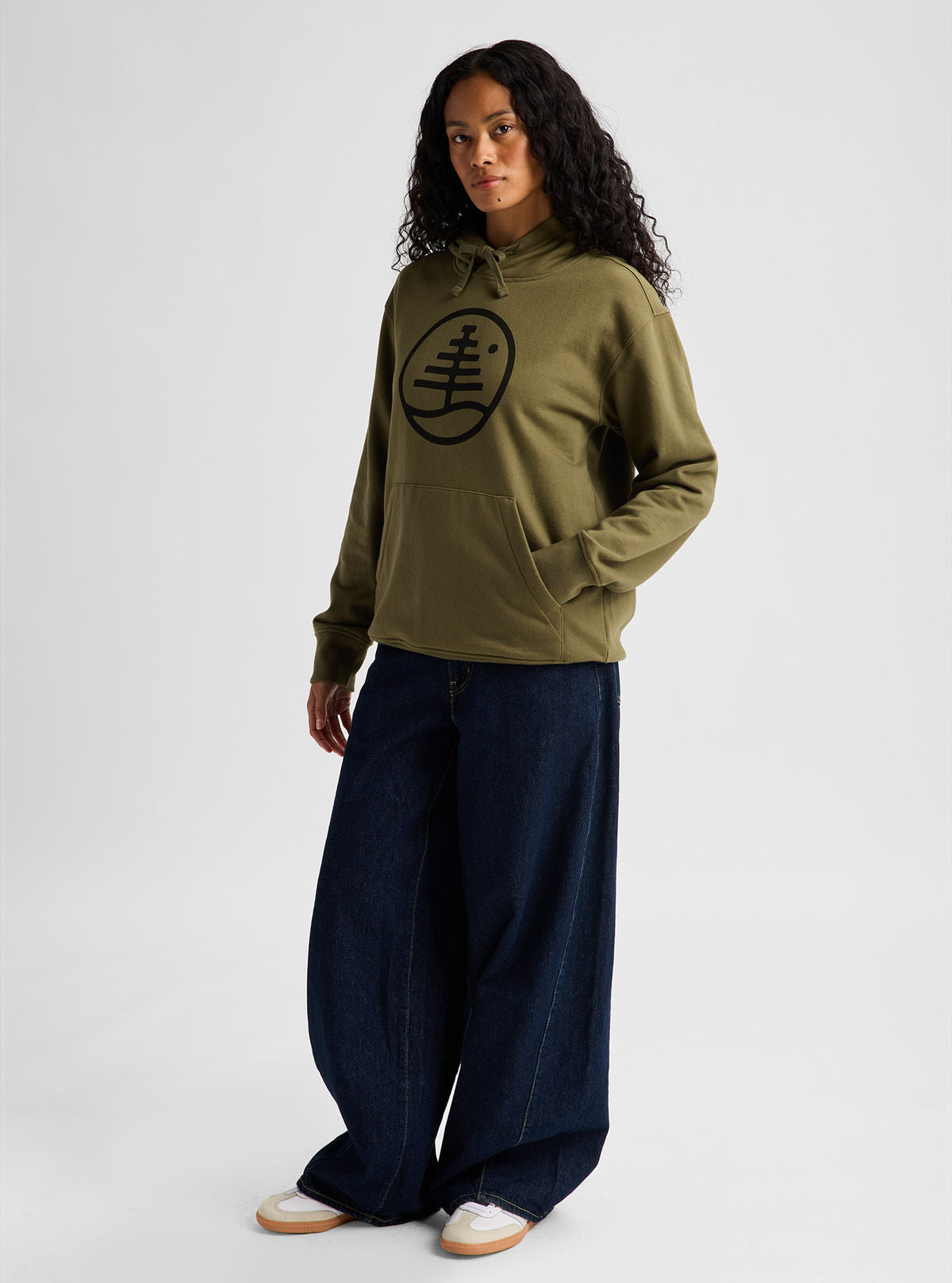 Men's Burton Family Tree Pullover Hoodie - Dried Moss - Burton Pullover Hoodie Apparel - alternate view 2