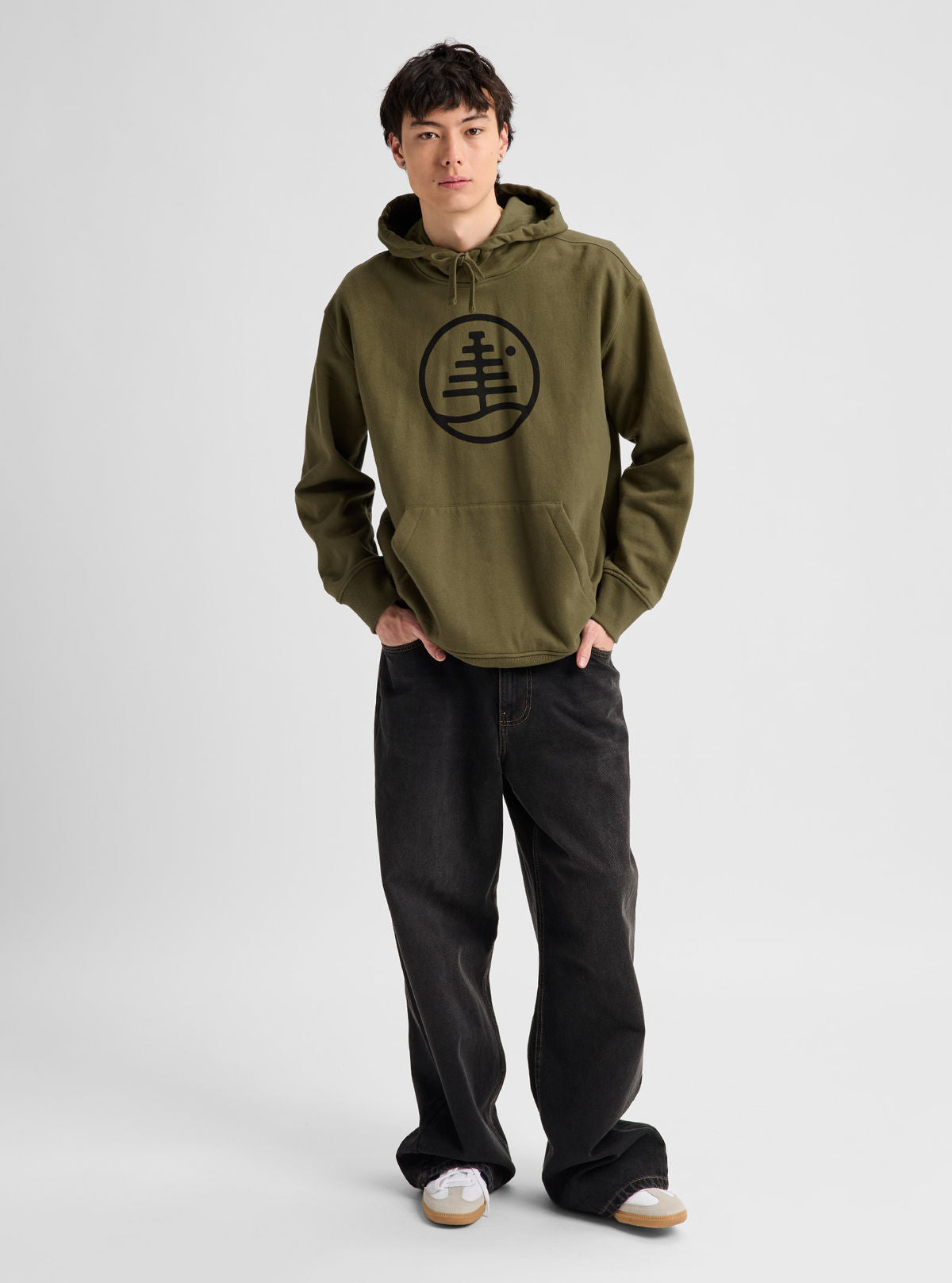 Men's Burton Family Tree Pullover Hoodie - Dried Moss - Burton Pullover Hoodie Apparel - alternate view 6