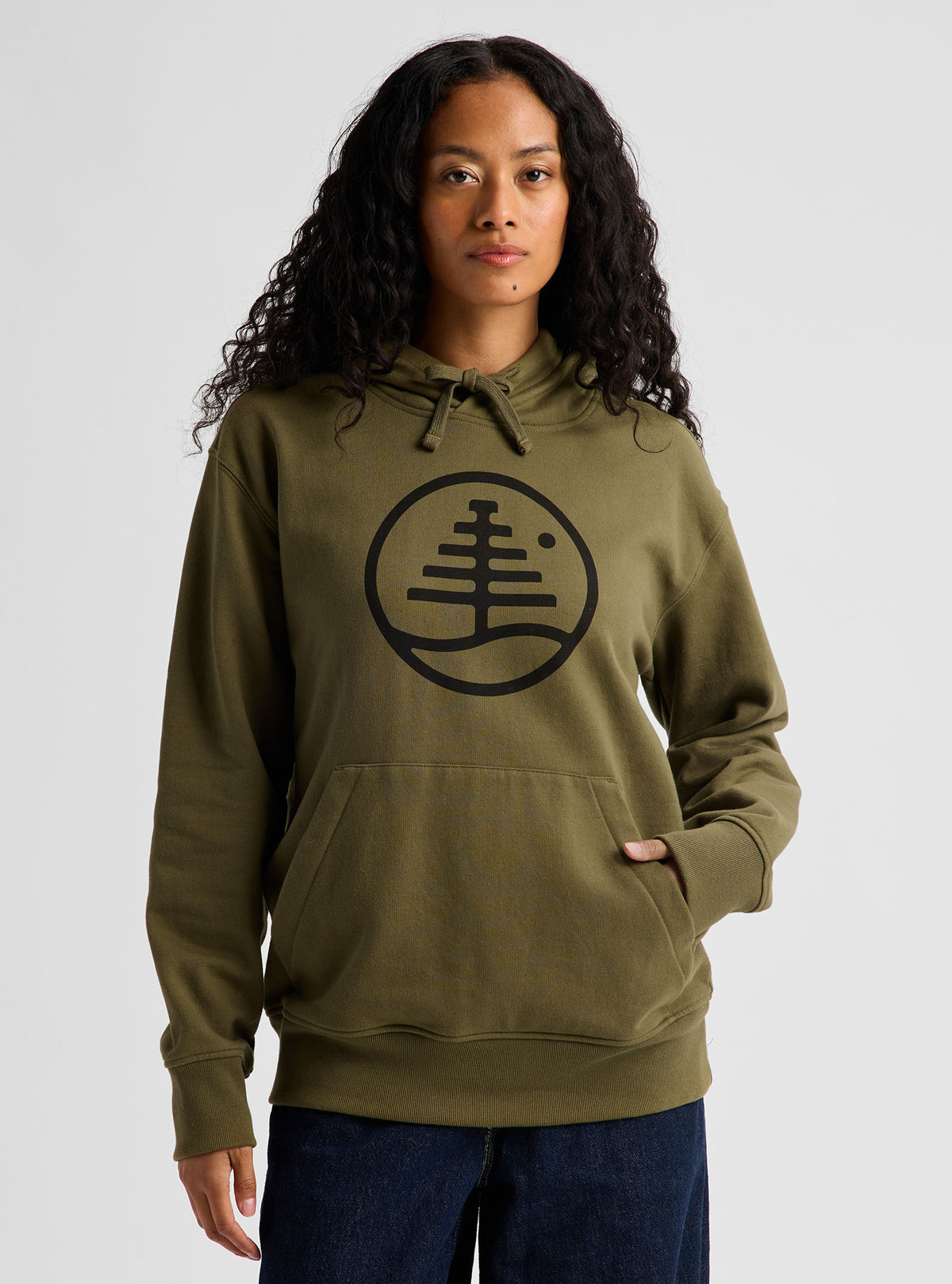 Men's Burton Family Tree Pullover Hoodie - Dried Moss - Burton Pullover Hoodie Apparel - alternate view 3