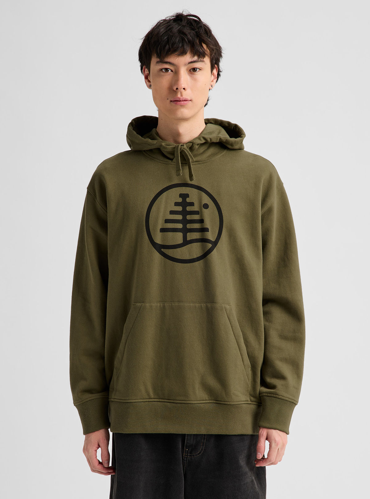 Men's Burton Family Tree Pullover Hoodie - Dried Moss - Burton Pullover Hoodie Apparel - alternate view 7