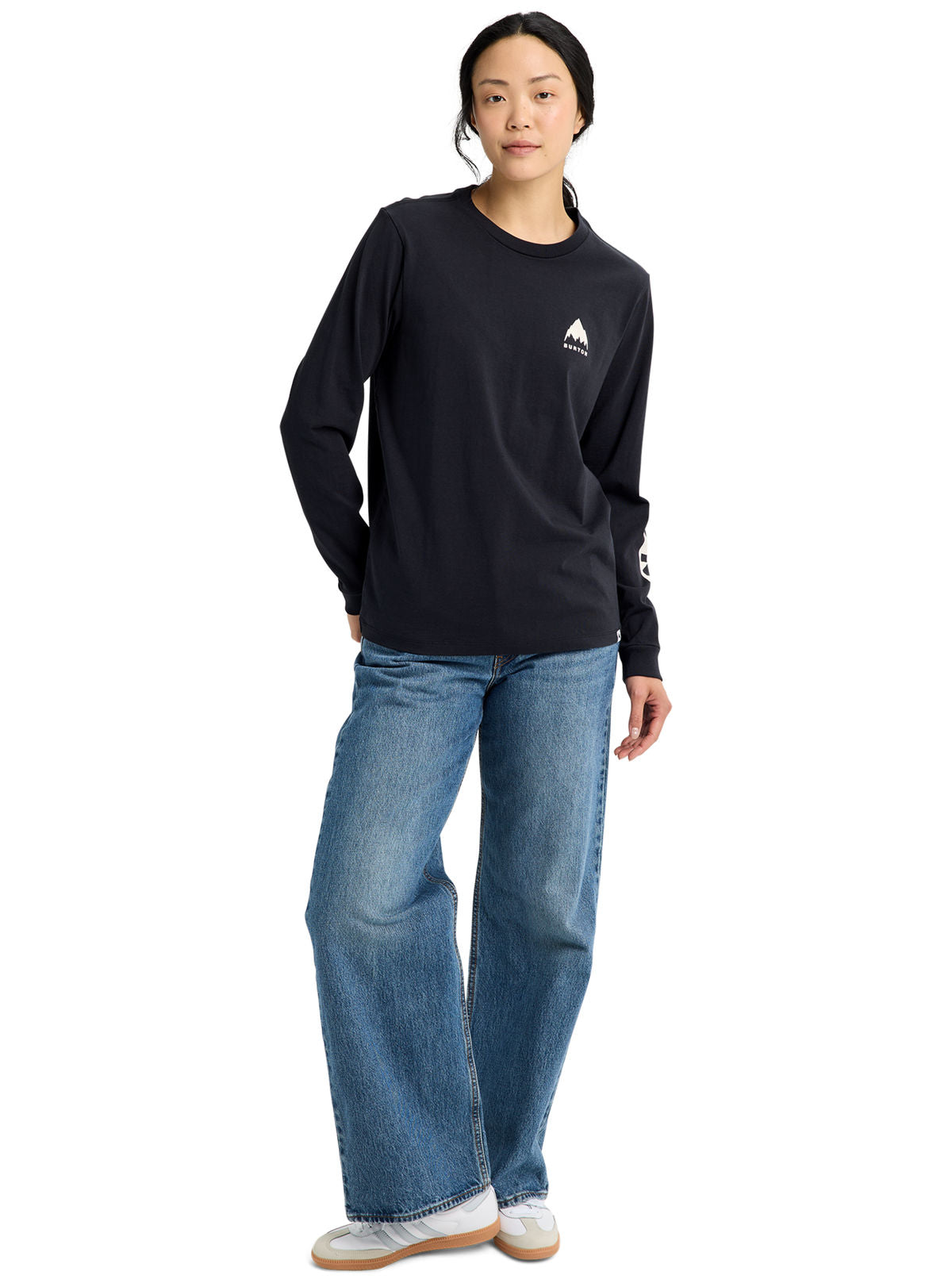 Men's Burton Elite Long Sleeve T-Shirt - True Black - Burton LS Tee Apparel - alternate view 8