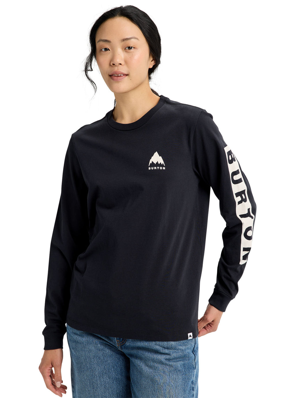 Men's Burton Elite Long Sleeve T-Shirt - True Black - Burton LS Tee Apparel - alternate view 6