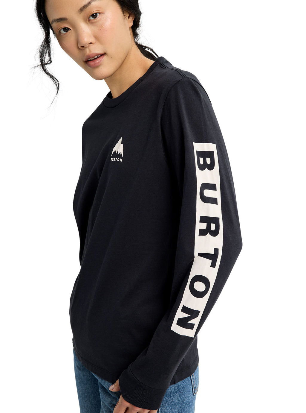 Men's Burton Elite Long Sleeve T-Shirt - True Black - Burton LS Tee Apparel - alternate view 9