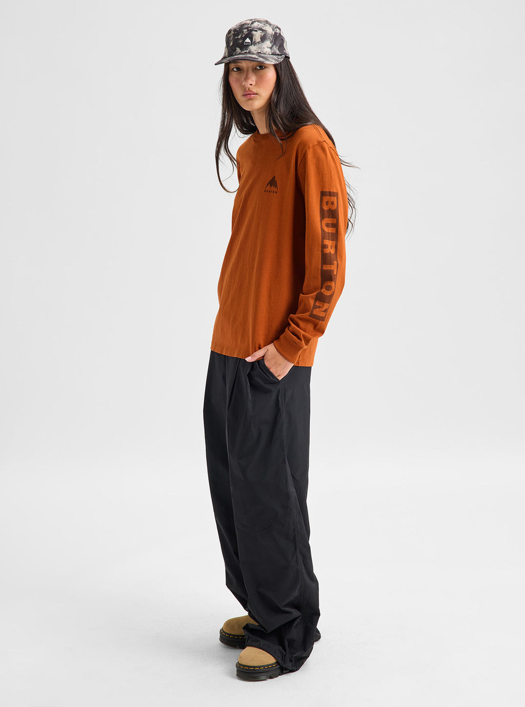 Men's Burton Elite Long Sleeve T-Shirt - Spiced Chai - Burton LS Tee Apparel - alternate view 6