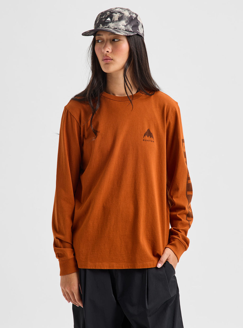 Men's Burton Elite Long Sleeve T-Shirt - Spiced Chai - Burton LS Tee Apparel - alternate view 7