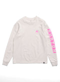 Men's Burton Elite Long Sleeve T-Shirt - Stout White Shockwave Pink - Burton LS Tee Apparel