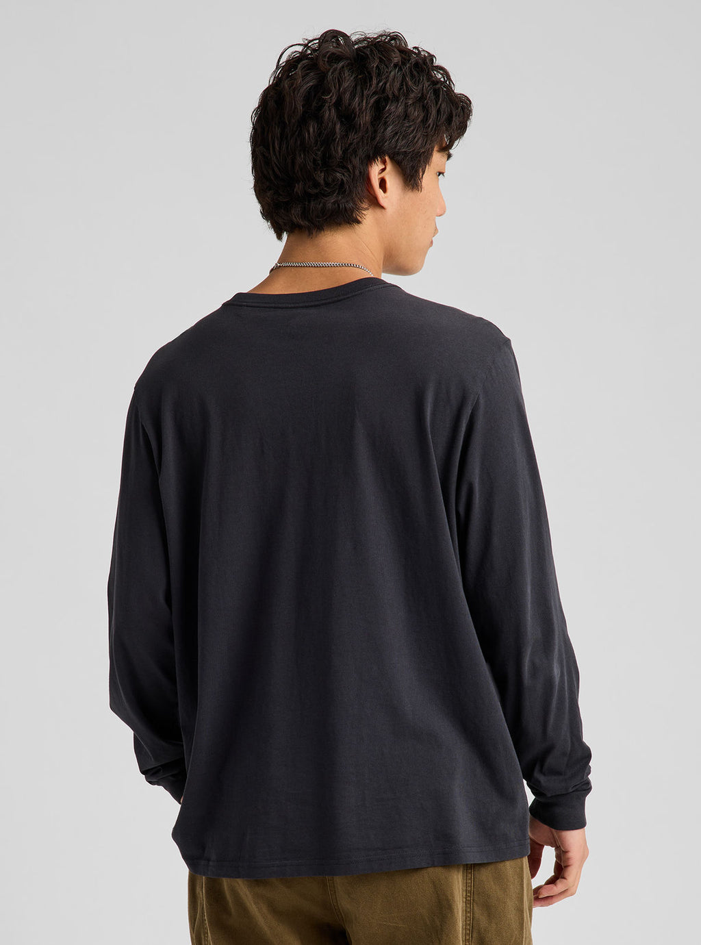 Burton Colfax Long Sleeve T-Shirt - True Black - Burton Ls Tee Apparel - alternate view 4