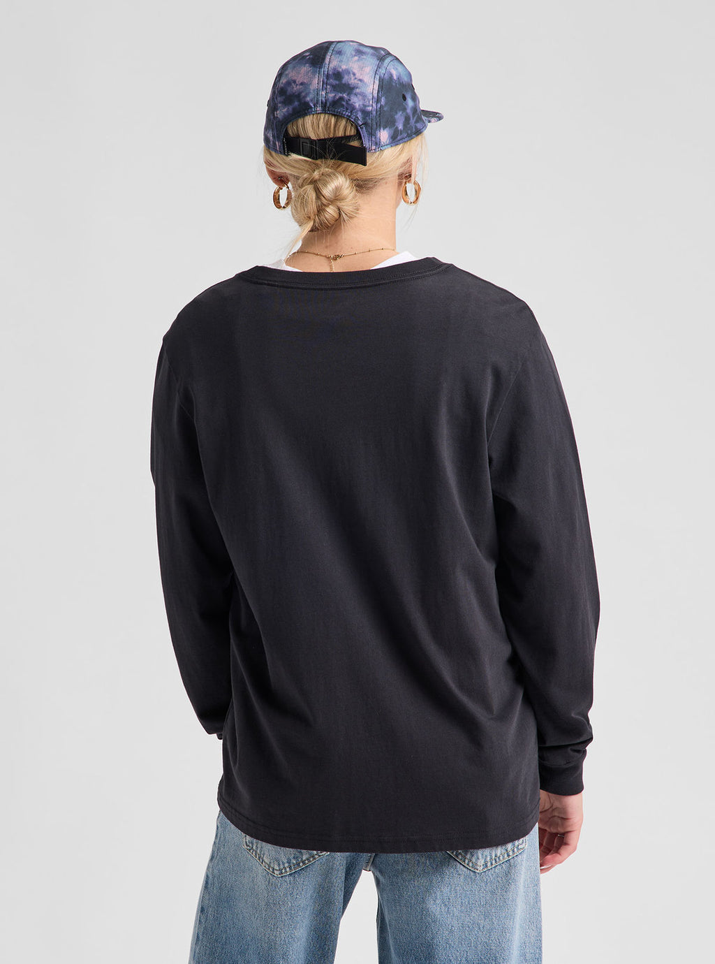 Burton Colfax Long Sleeve T-Shirt - True Black - Burton Ls Tee Apparel - alternate view 8
