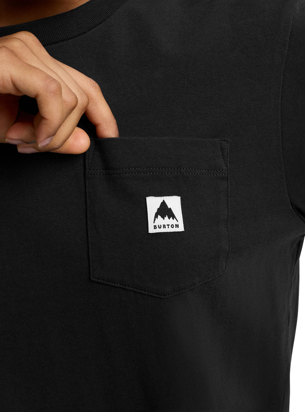 Burton Colfax Long Sleeve T-Shirt - True Black - Burton Ls Tee Apparel - alternate view 9