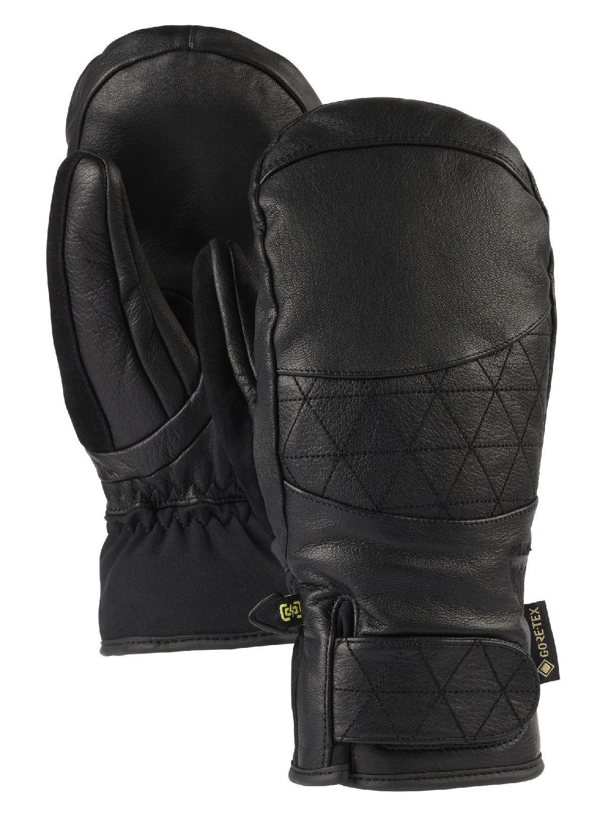 Women's Burton Gondy GORE-TEX Leather Mittens - True Black - Burton Mitts