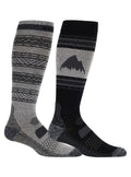Men's Burton Performance Lightweight Socks (2 Pack) - True Black - Burton Socks Sets