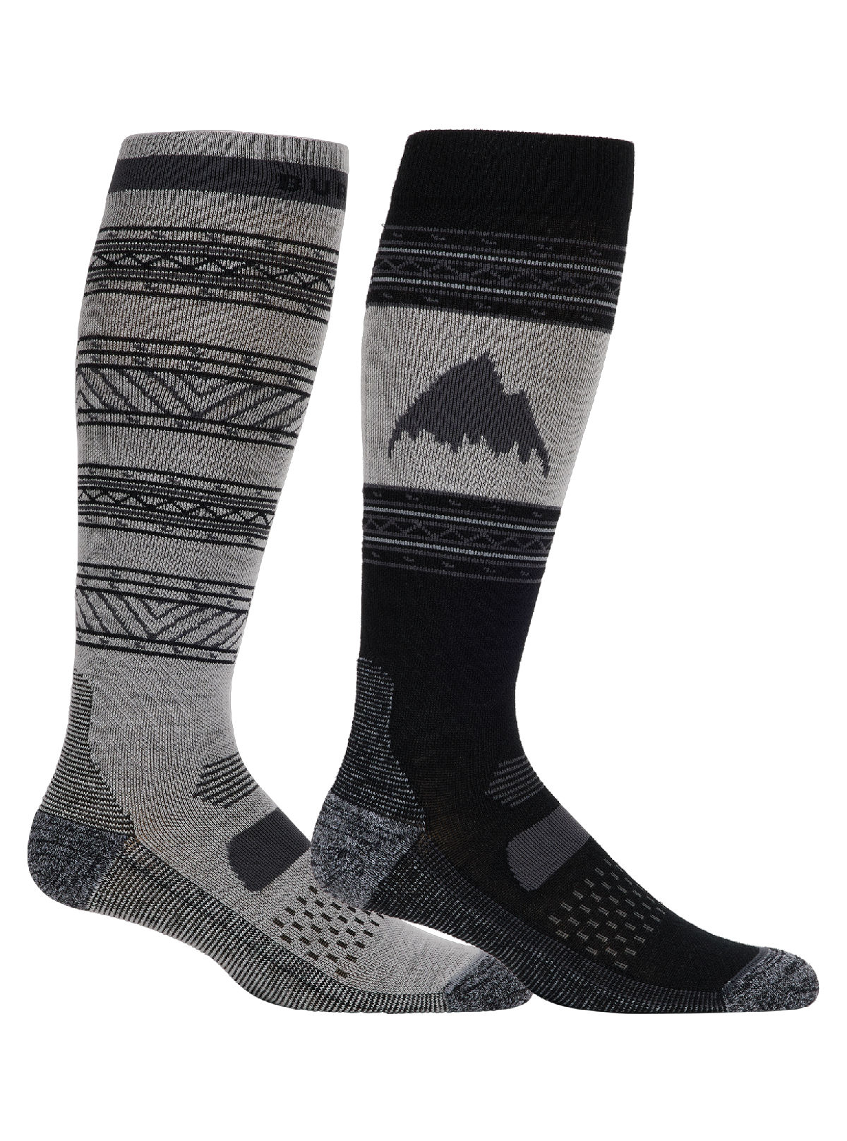 Men's Burton Performance Lightweight Socks (2 Pack) - True Black - Burton Socks Sets