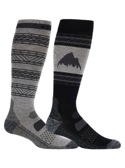 Men's Burton Performance Lightweight Socks (2 Pack) - True Black - Burton Socks Sets