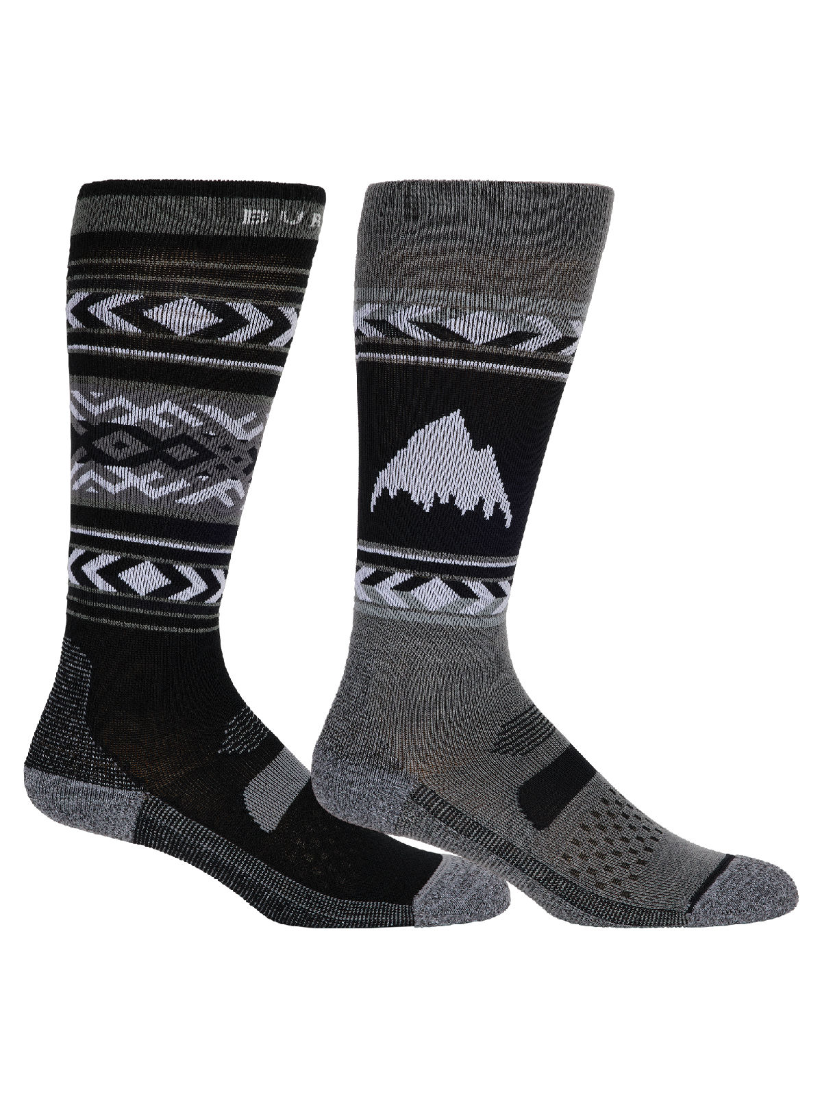 Women's Burton Performance Lightweight Socks (2 Pack) - True Black - Burton Socks Sets