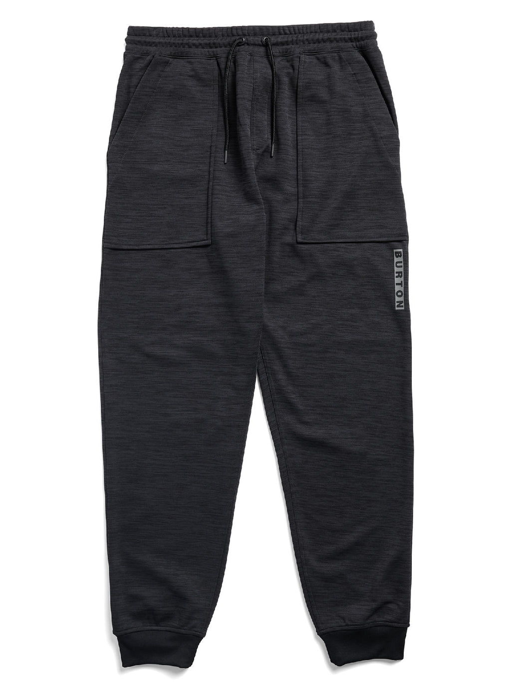 Men's Burton Oak Fleece Pants - True Black Heather - Burton Pants Apparel
