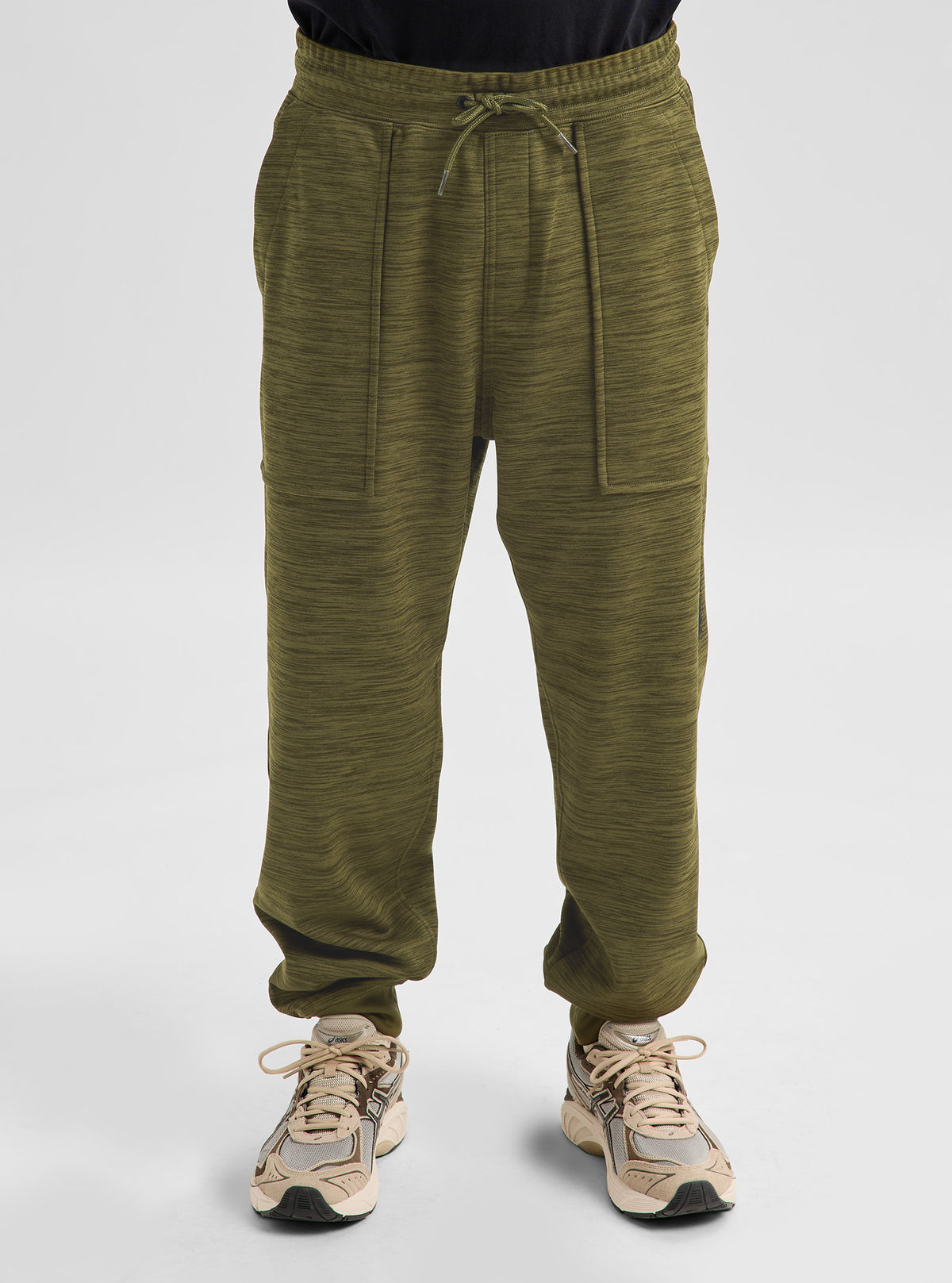 Men's Burton Oak Fleece Pants - Dried Moss Htr - Burton Pants Apparel - alternate view 3