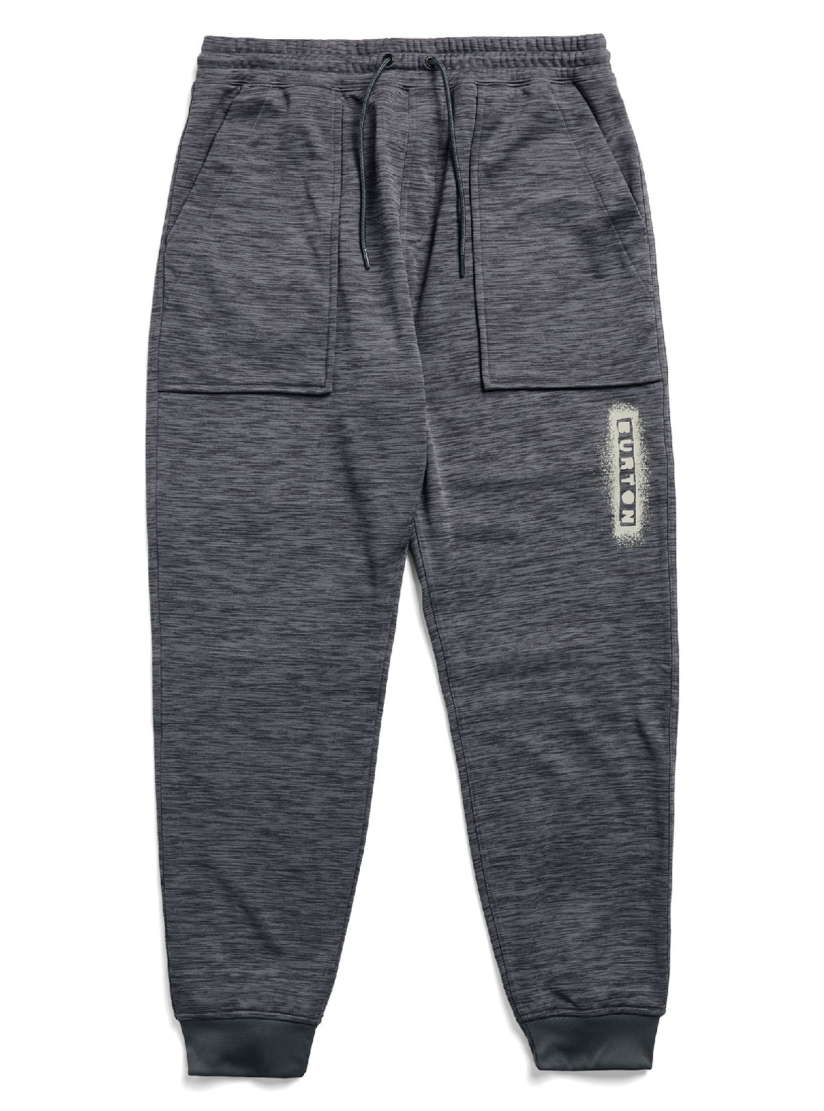 Men's Burton Oak Fleece Pants - Gotham Gray Htr - Burton Pants Apparel